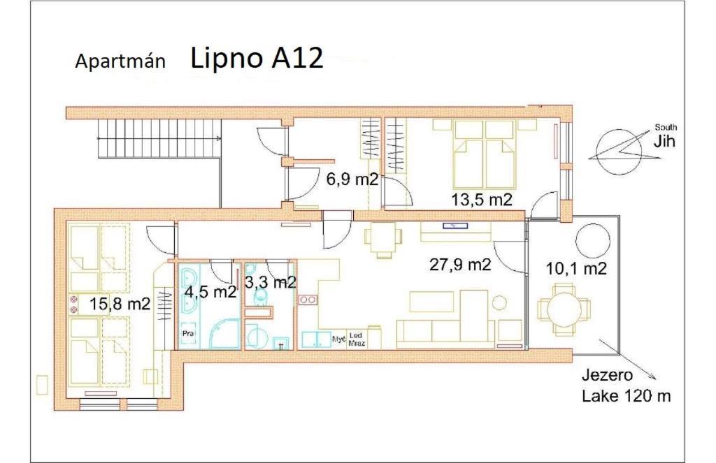 Apartman Lipno A12 Lipno nad Vltavou Εξωτερικό φωτογραφία